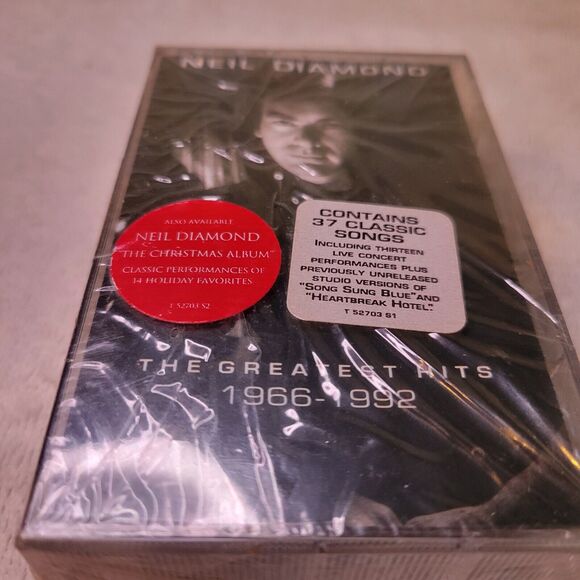 Neil Diamond-The Greatest Hits (1966-1992) Cassette Tapes May-1992 Sealed - Picture 5 of 5